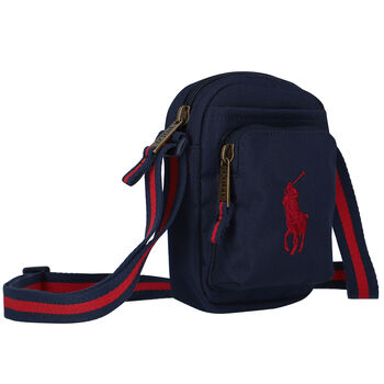 Boys Navy Logo Crossbody Bag