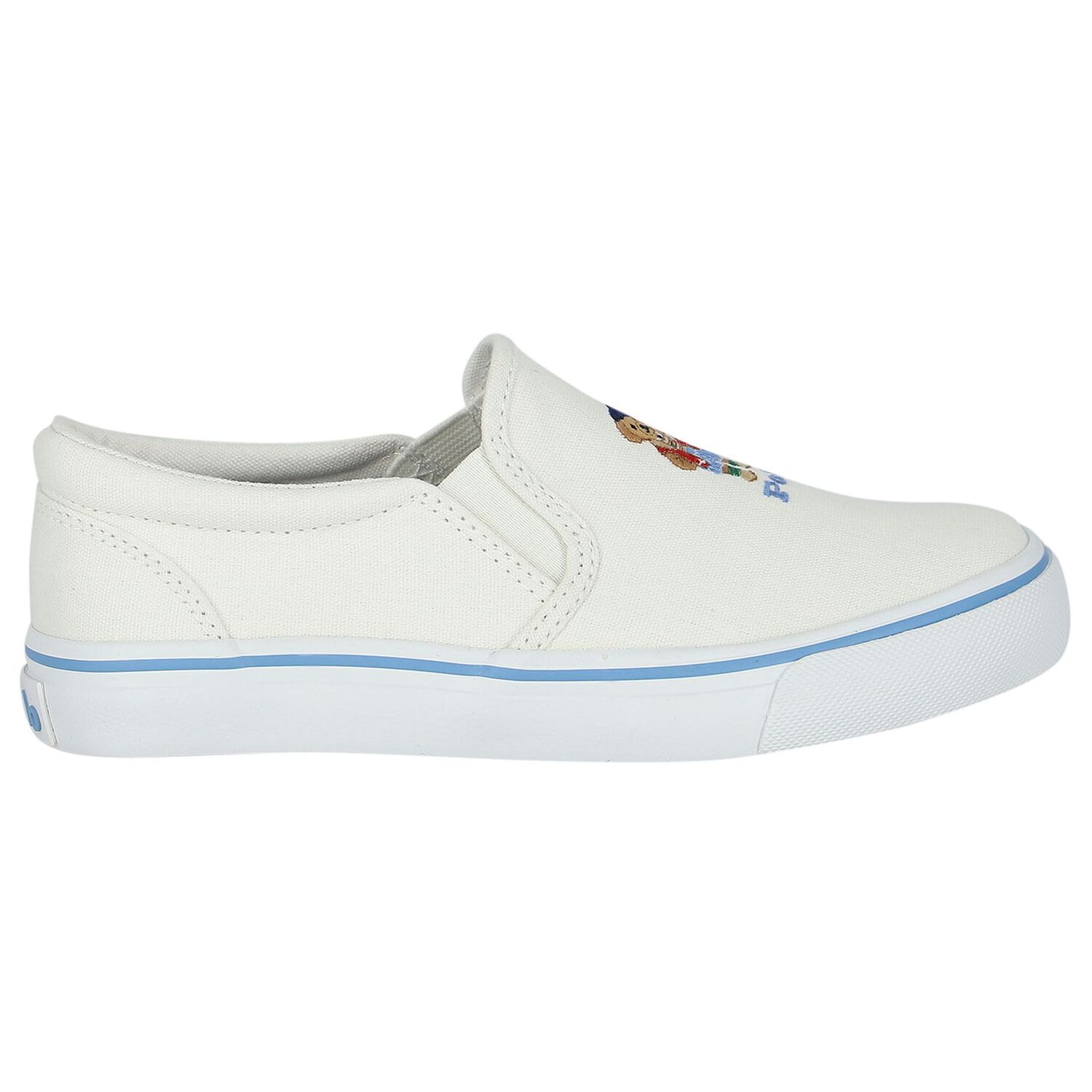Girls Ivory Slip-On Trainers, 1, hi-res image number null