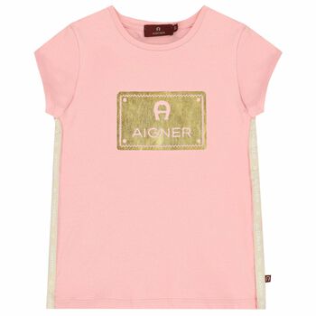 Girls Pink Logo T-shirt