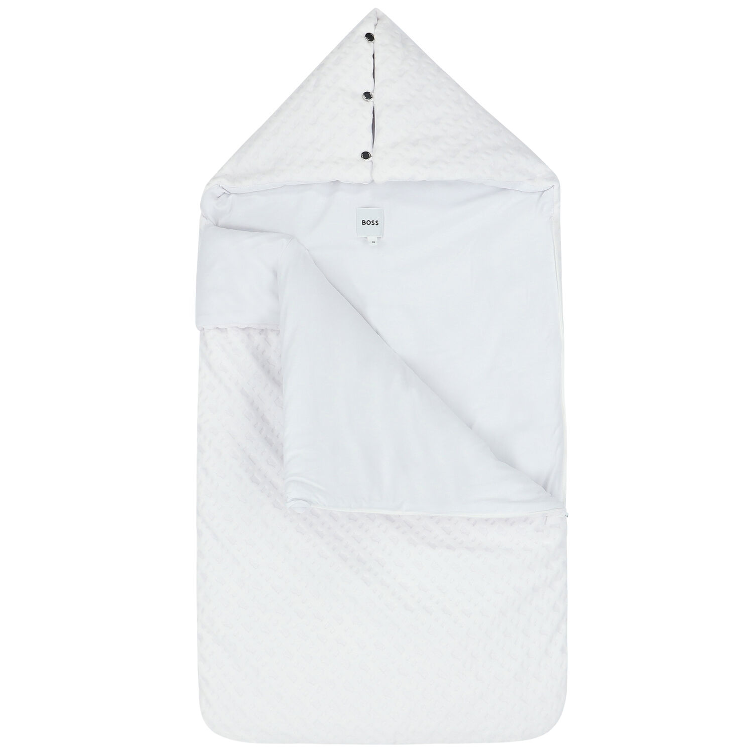 مدس بالشعار باللون الابيض, 1, hi-res