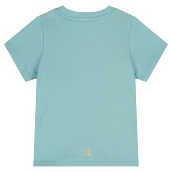 Younger Boys Blue Logo T-Shirt