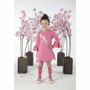 Girls Pink Cotton Dress