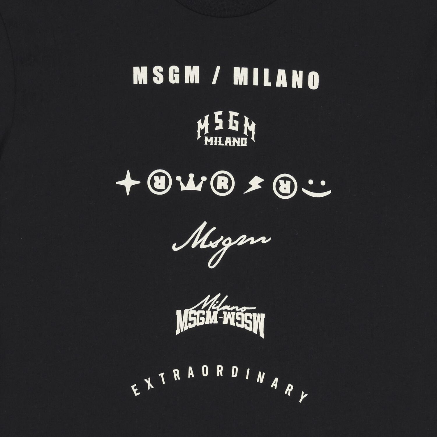 تيشيرت بالشعار باللون الأسود للأولاد, 2, hi-res