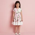 Girls Pink Floral Dress, 2, hi-res