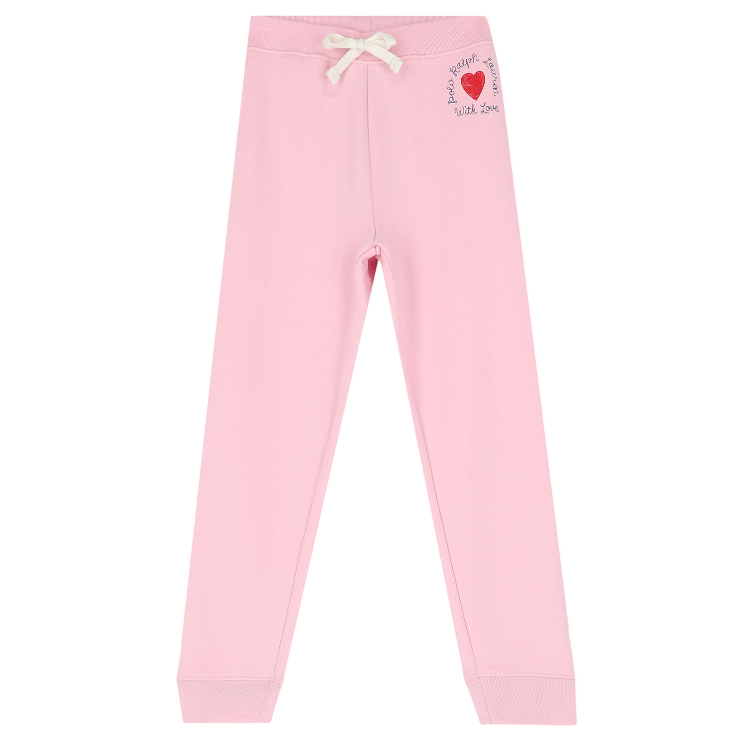 Girls Pink Heart Joggers, 1, hi-res image number null