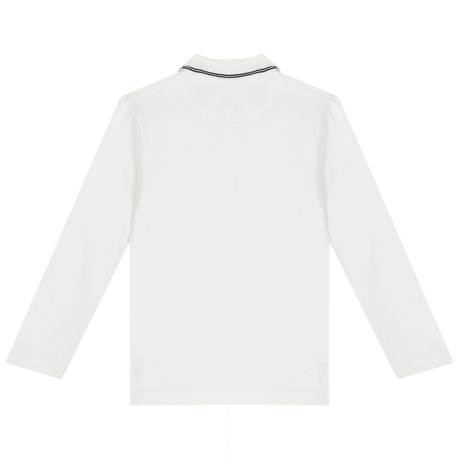 Boys White Logo Polo Shirt, 1, hi-res