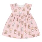 Baby Girls Pink Teddy Bear Dress Set, 4, hi-res