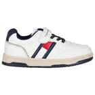 Boys White Logo Trainers, 1, hi-res