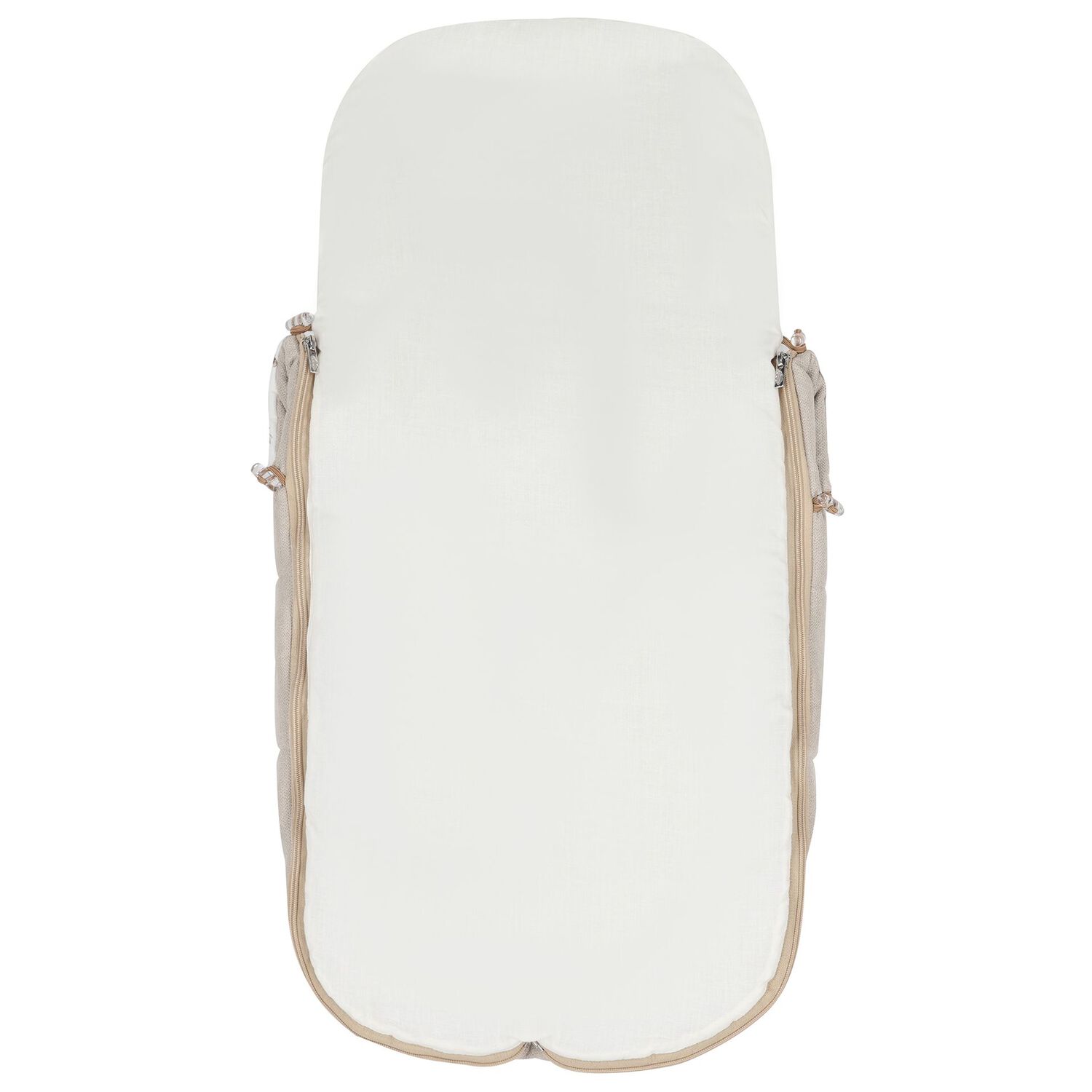 مدس اطفال بطبعه تيدى بير باللون العاجى والبيج , 2, hi-res