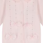 Baby Girls Pink Embellished Babygrow, 1, hi-res