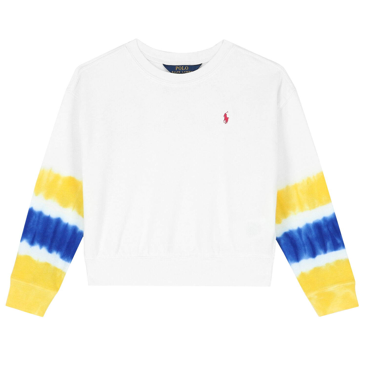 Girls White Logo Sweatshirt, 1, hi-res image number null