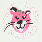 تيشيرت بطبعة الفهد باللون العاجى للبنات, 1, hi-res