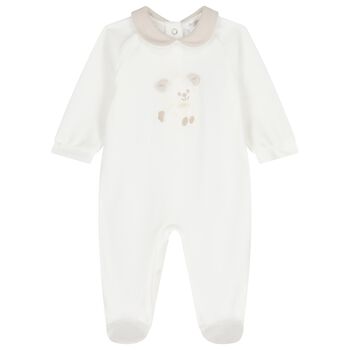 Ivory Teddy Bear Babygrow