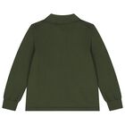 Boys Green Knight Logo Polo Shirt, 1, hi-res