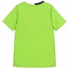 Boys Green & White Logo T-Shirt, 2, hi-res