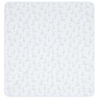 Baby Boys White & Blue Just Giraffe Blanket, 1, hi-res