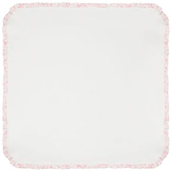 بطانية توال دي جوي باللونين الأبيض والوردي للبنات