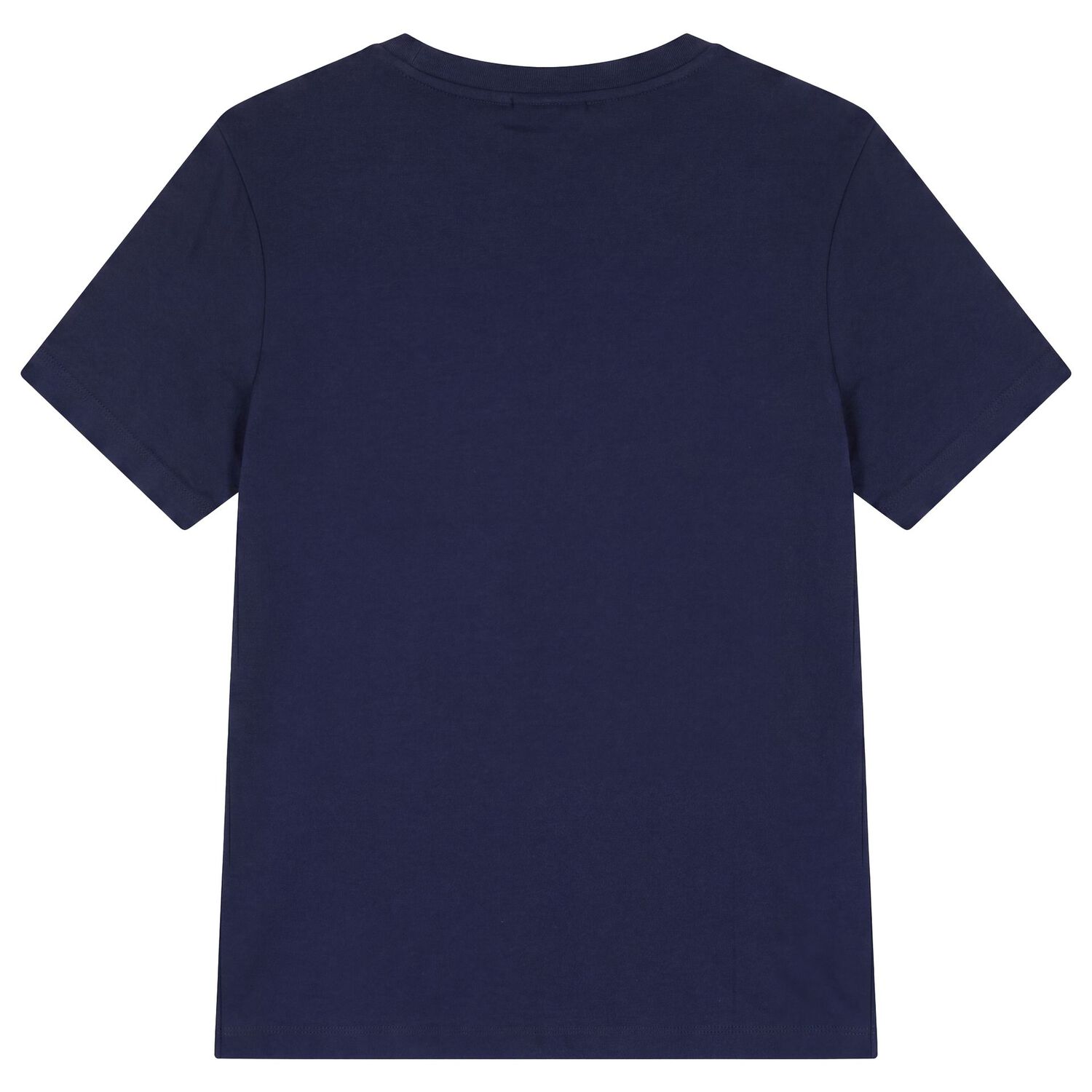 Boys Mini Me Navy Blue Logo T-Shirt, 2, hi-res