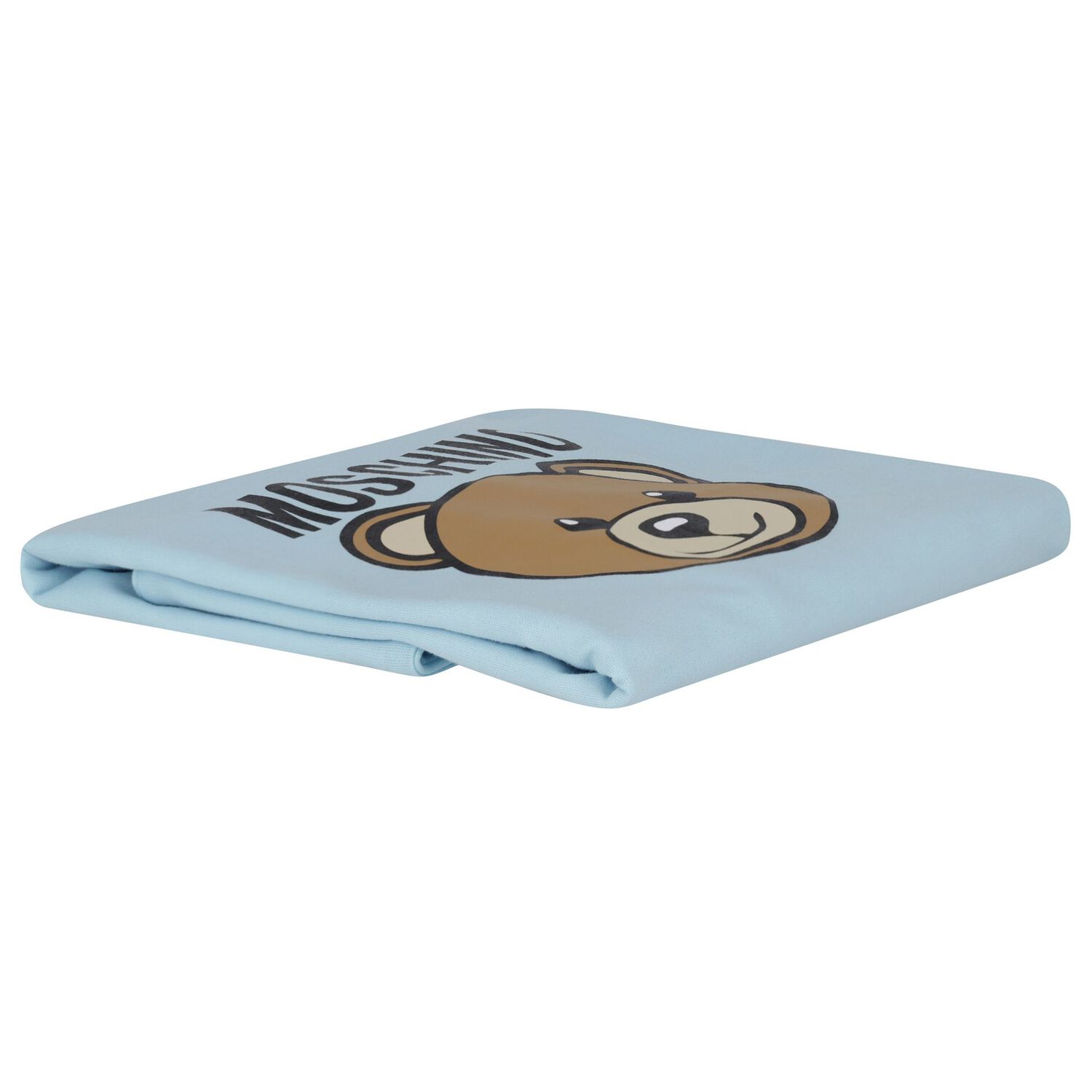 Blue Teddy Bear Logo Baby Blanket, 3, hi-res image number null