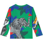 توب بأكمام طويلة بالشعار باللون الأخضر للأولاد, 1, hi-res