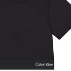 Girls Black Logo T-Shirt, 1, hi-res