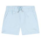 Younger Boys Blue Logo Swim Shorts, 1, hi-res