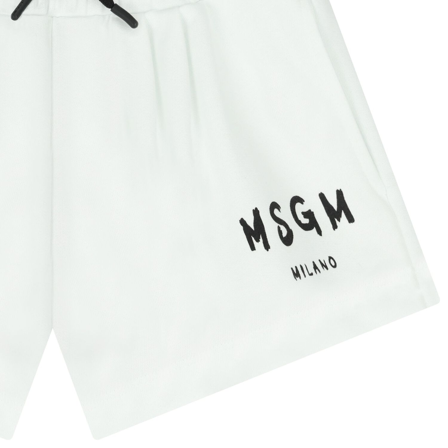 Girls White Logo Shorts, 1, hi-res