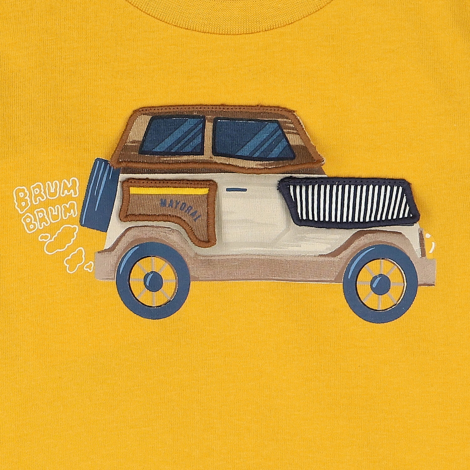 توب بأكمام طويلة باللون الاصفر للأولاد, 1, hi-res