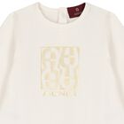 Ivory & Gold Babygrow, Hat & Bib Gift Set, 1, hi-res