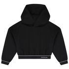 Girls Black Logo Trousers Set, 1, hi-res