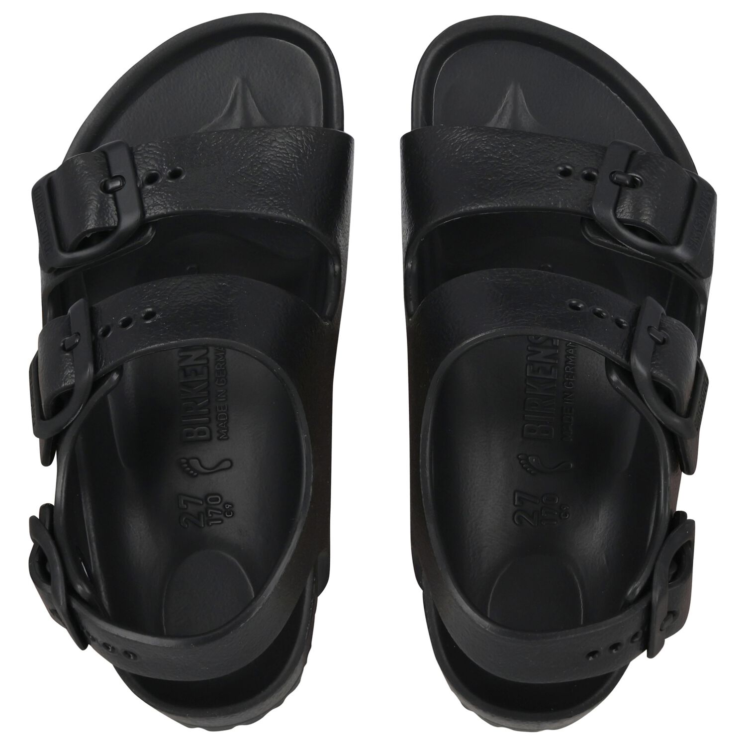 Black Logo Milano Eva Sandals, 1, hi-res image number null