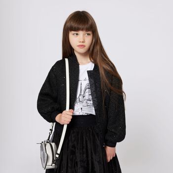 تيشيرت بالشعار باللون الابيض للبنات