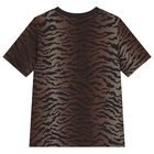 Girls Black & Brown Logo T-Shirt, 1, hi-res