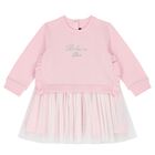 Younger Girls Pink Logo Dress Set, 1, hi-res