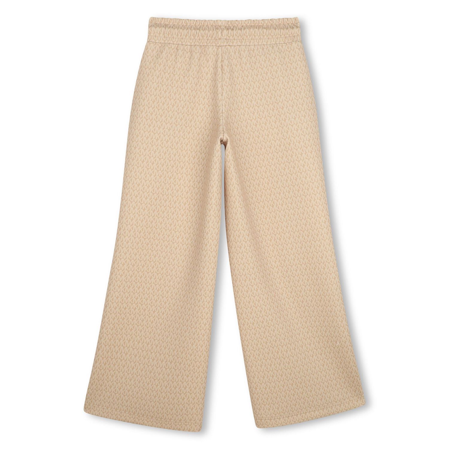 Girls Beige Logo Trousers, 1, hi-res