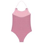 Girls Pink Lumiere Swimsuit, 1, hi-res
