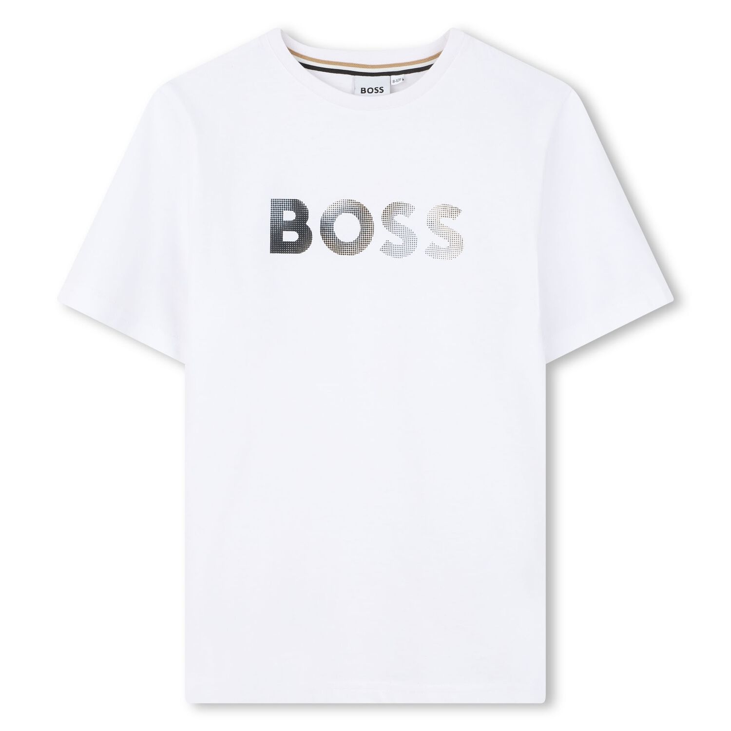 Boys White Logo T-Shirt, 1, hi-res
