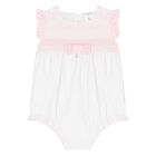 رومبير دانتيل باللونين الأبيض والوردي للبنات الصغار, 1, hi-res