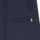 Boys Navy Blue Chino Shorts, 3, hi-res