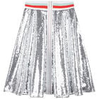 Girls Silver Sequin Skirt, 1, hi-res