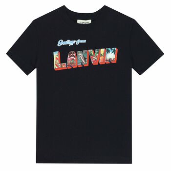 Boys Navy Logo T-Shirt