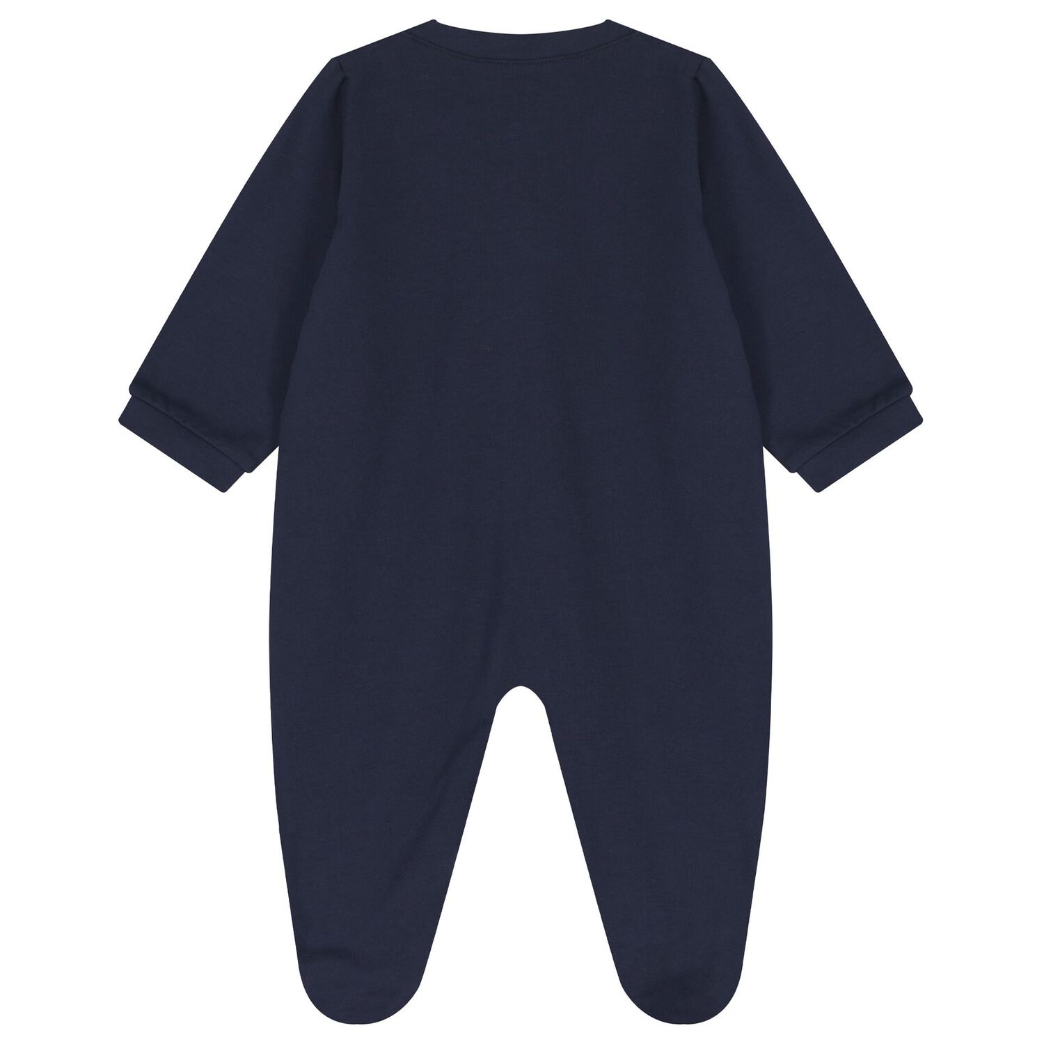 Baby Boys Navy Blue Logo Babygrow, 3, hi-res