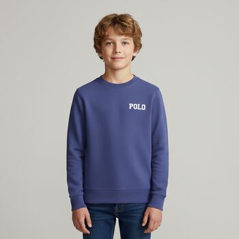 Boys Blue Logo Sweatshirt