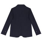 طقم تويل أولاد باللون الكحلي , 1, hi-res