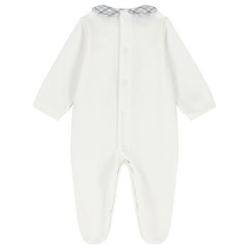 Baby Boys Ivory Teddy Bear Babygrow