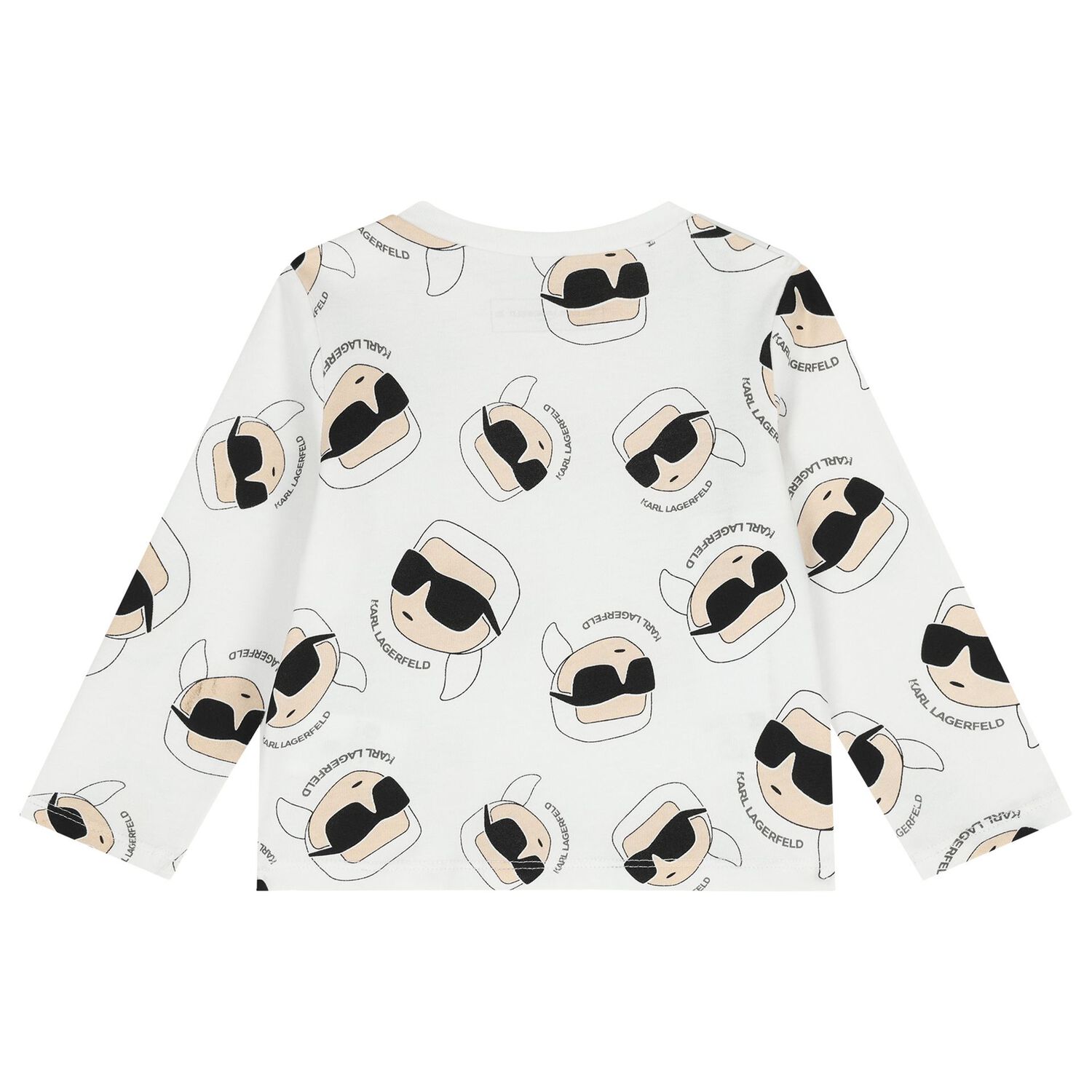 طقم دونغرى للاولاد بطبعه ايكونك باللون الاسود والابيض , 1, hi-res