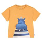 Younger Boys Orange Hippo T-Shirt, 3, hi-res