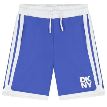Blue & White Logo Shorts