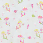 بودى سوت بنات بطبعة حورية البحر باللون الابيض, 1, hi-res