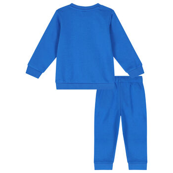 Younger Boys Blue Logo Tracksuit